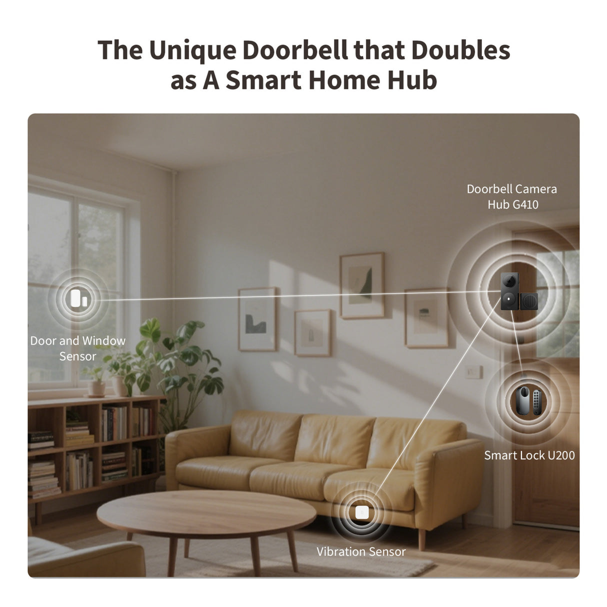 Aqara smart videodørklokke g410 select (sort, wifi, bluetooth, zigbee, matter)