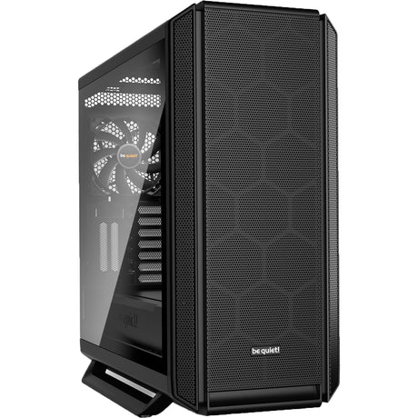 Vær stille! silent base 802 vindue midi tårnhus (sort | 2x USB-A | 1x USB-C | vindue)