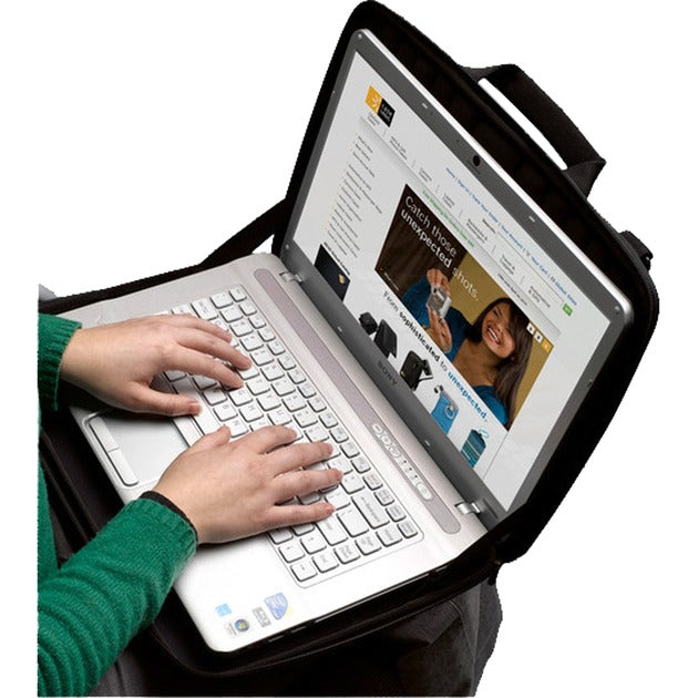 Case logic 16 hardshell laptop sleeve qns-116k laptop taske (detail)
