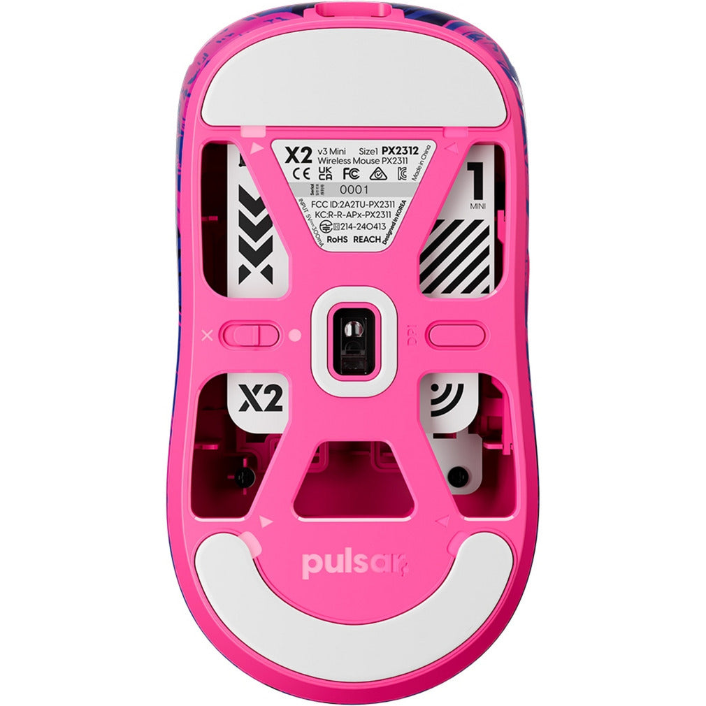 Pulsar x2 v3 mini trådløs gamingmus - prx edition (lilla, 32000 dpi)