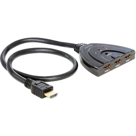 Delock HDMI 3 > 1 switch HDMI-switch (sort, 60 centimeter)