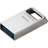 Kingston data traveler micro 64 GB USB stick (sølv, dtmc3g2 64 GB, USB 3.2 gen 1)