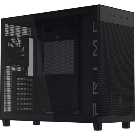 Asus Prime Ap303 - Midi Tower-hus i hærdet glaspanel (sort | 2x USB-A | 1x USB-C | hærdet glas)