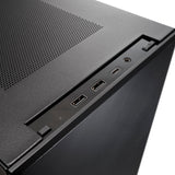 Silverstone sugo 17 mini tårnhus (sort | 2x USB-A | 1x USB-C)