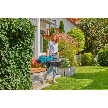 Gardena powermax 30 18v p4a læs plæneklipper batteri inkl. lader 18 v klippebredde max. 300 mm