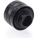 Alphacool eiszapfen pro 13 mm hårdt rørfitting g1 4 - dyb sort forbindelse (sort (mat))