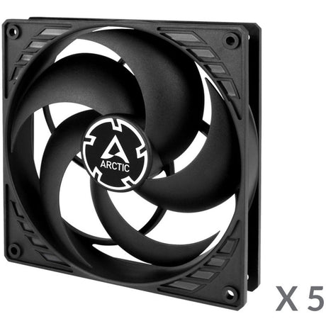 Arctic p14 værdipakke kuffertventilatorer (sort, 5 stykker, 140 x 140 x 27 mm)