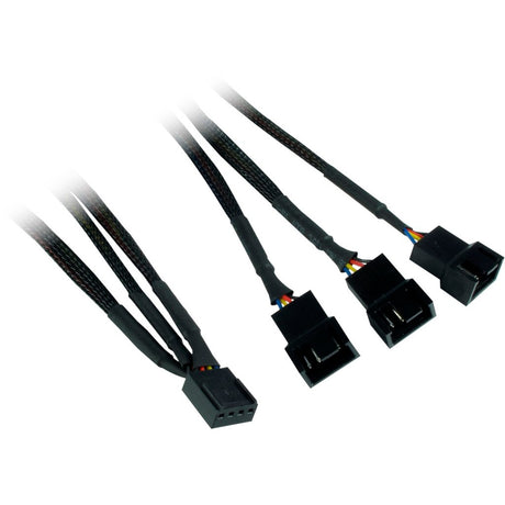 Inter-tech argus rgb blæsersæt rs-14 kabinet blæsere (sort, 3 stykker, 140 x 140 x 25 mm, pwm)