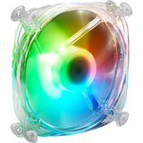 Sharkoon shark disc rgb kabinet blæser (gennemsigtig, 120 x 120 x 25 mm)
