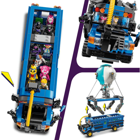 Lego Fortnite Battle Bus fra videospillet - 77073