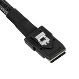 Silverstone mini SAS adapterkabel sff 8643 til sff-8087 (sort, 60 cm)
