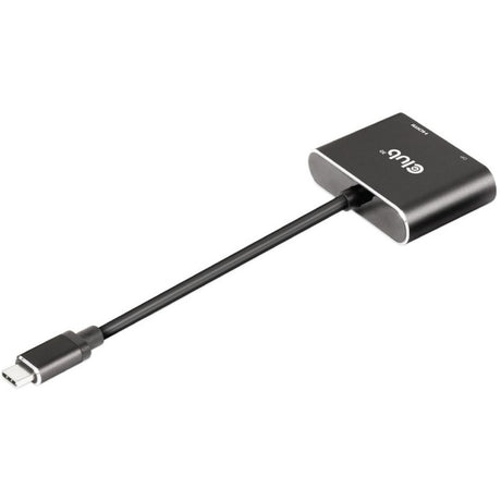 Club 3D MST Hub USB3.2 Gen2 Type-C (DP Alt-Mode) til DisplayPort + HDMI 4K60Hz M-F (sort)
