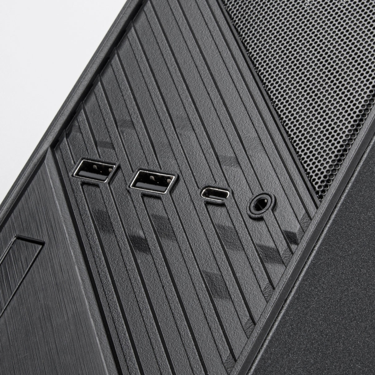 Silverstone milo 12 mini tårnhus (sort | 2x USB-A | 1x USB-C)