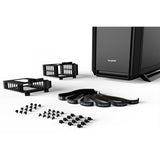 Vær stille! silent base 802 vindue midi tårnhus (sort | 2x USB-A | 1x USB-C | vindue)