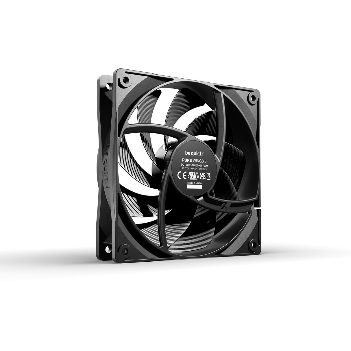 Vær stille! pure wings 3 højhastigheds ventilatorer (sort, 3 stk, 120 x 120 x 25 mm, pwm)