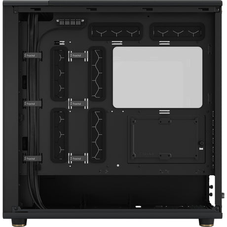 Fractal design nord xl midi tårnhus (sort træfarve | 2x USB-A | 1x USB-C | hærdet glas)