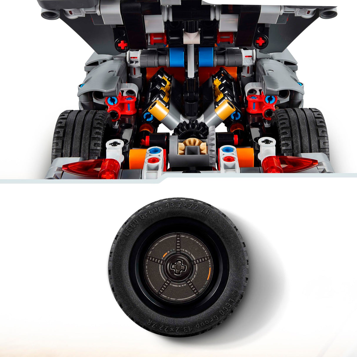 Lego Technic 42173 Koenigsegg Jesko Absolut Gray Hypercar