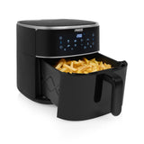 Princess 182254 digital luftfrituregryde 8l varmluftsfrituregryde (sort, 8 liter | varmluft | justerbar luftfriturestativ | BPA-fri)