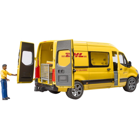 Bruder MB Sprinter DHL med førermodelkøretøj (02671)