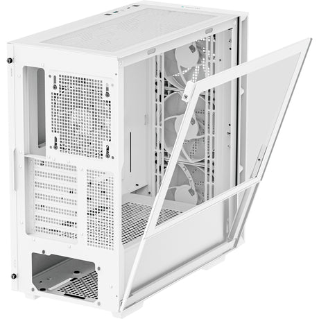 Deepcool CH560 MIDI Tower-hus (hvid | 1x USB-A | 1x USB-C | RGB | hærdet glas)