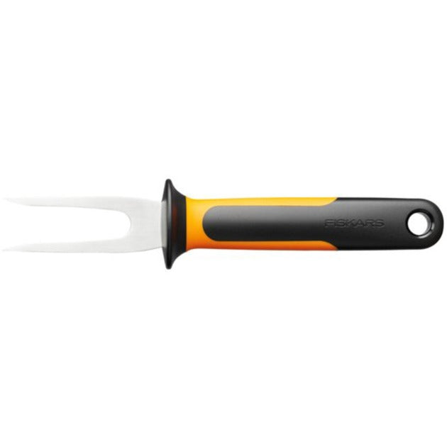 Fiskars fiskespydgaffel i funktionel form (sort rustfrit stål)