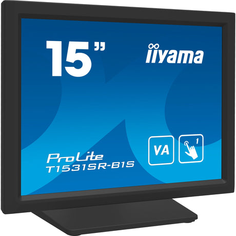 Iiyama prolite t1531sr-b1s 15 touchscreen-skærm (sort (mat), hdmi, displayport, vga)