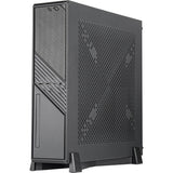 Silverstone milo 12 mini tårnhus (sort | 2x USB-A | 1x USB-C)