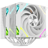 Xyz PC Gear Thermax 6 Duo RGB CPU-køler (hvid, Arbb, Pwm)