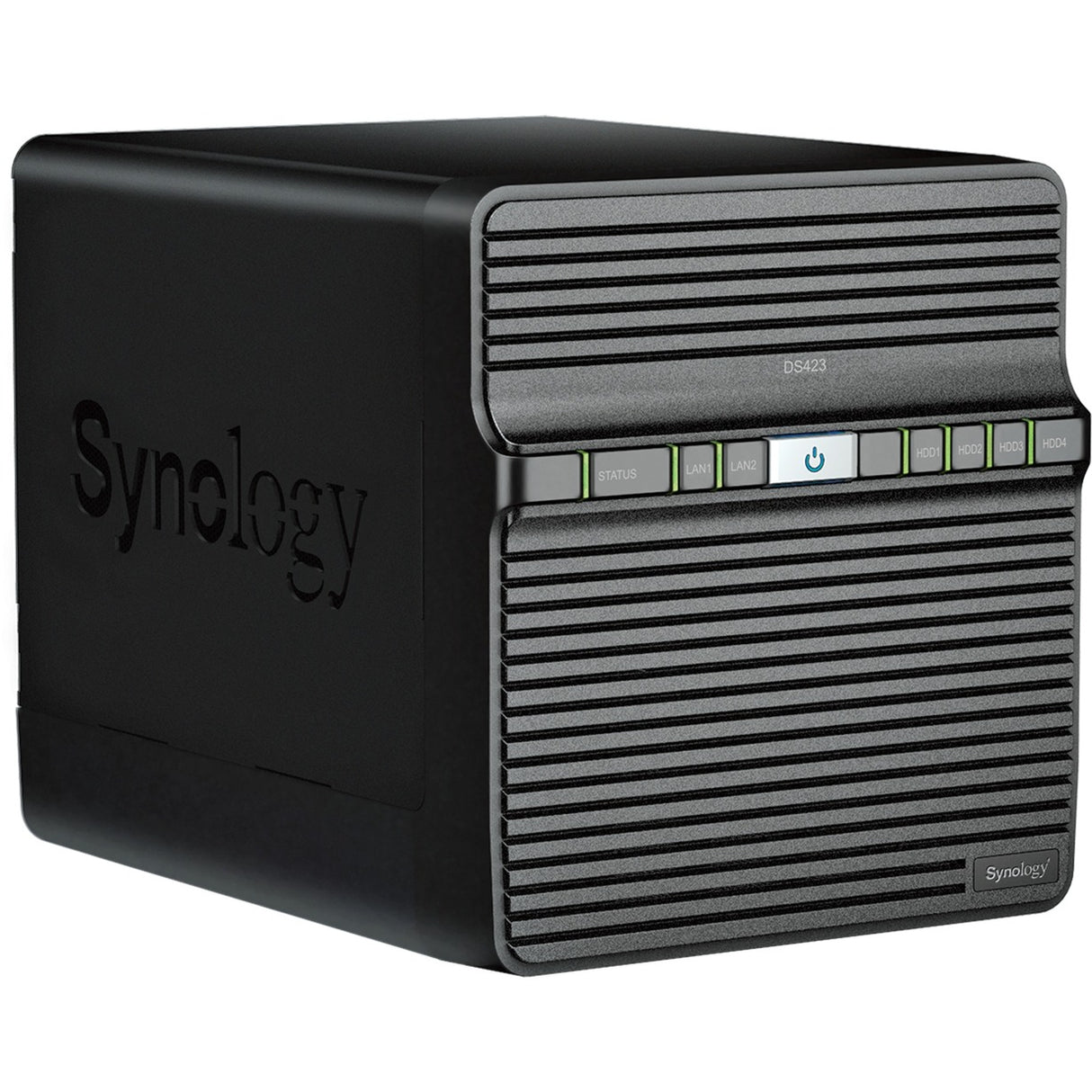 Synology diskstation ds423 nas (sort, 2x rj-45, 2x usb-a 3.2 (5 gbit s))