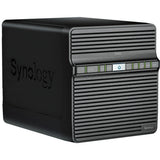 Synology diskstation ds423 nas (sort, 2x rj-45, 2x usb-a 3.2 (5 gbit s))