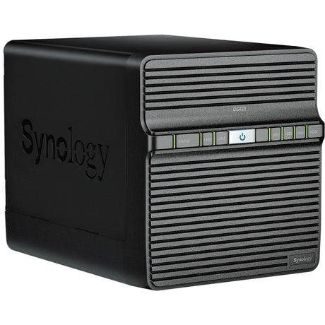 Synology diskstation ds423 nas (sort, 2x rj-45, 2x usb-a 3.2 (5 gbit s))