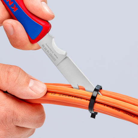 Knipex elektriker lommekniv 16 20 50 sb (rød blå, længde 120 mm)