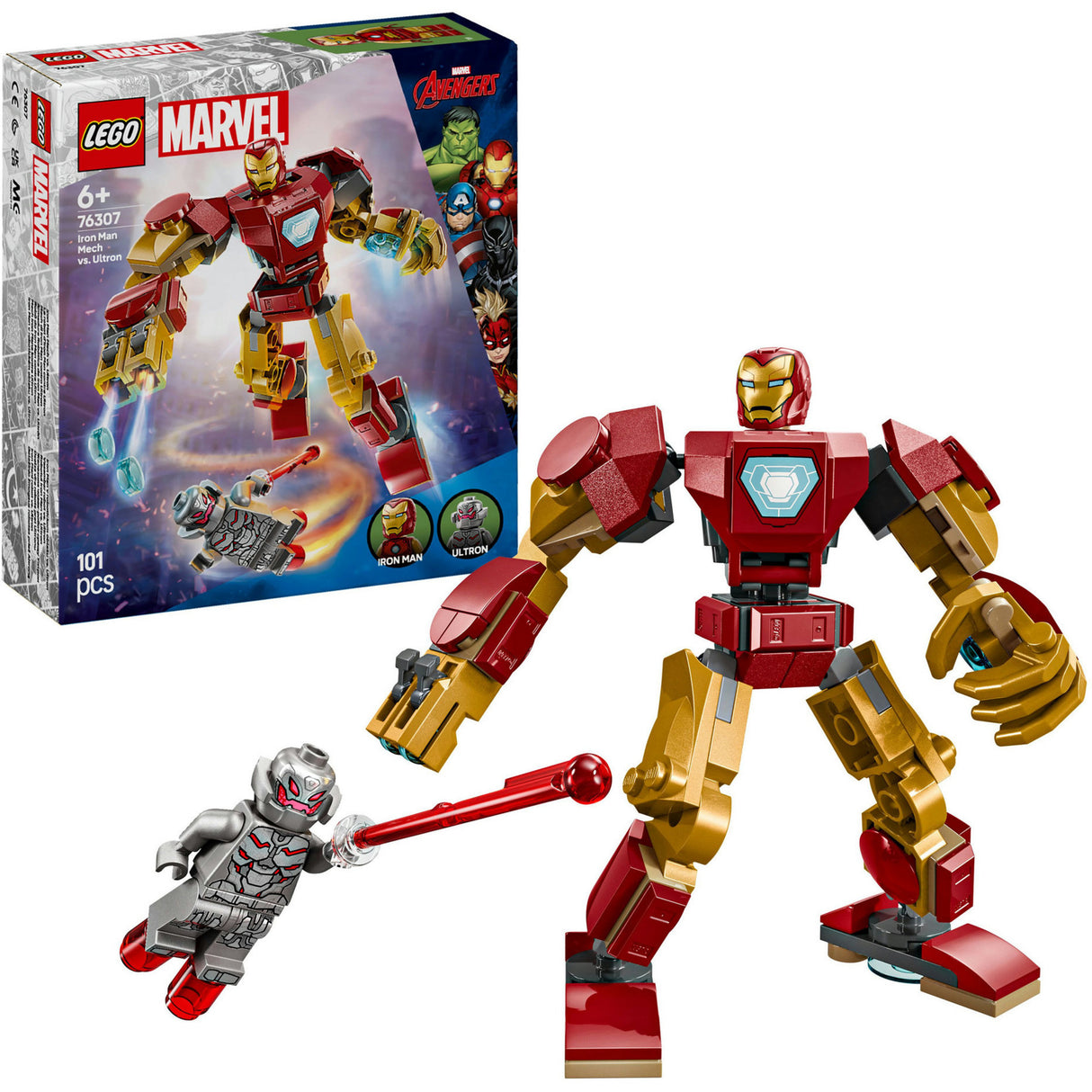 Lego® marvel iron man mech vs. Ultron legesæt - 76307