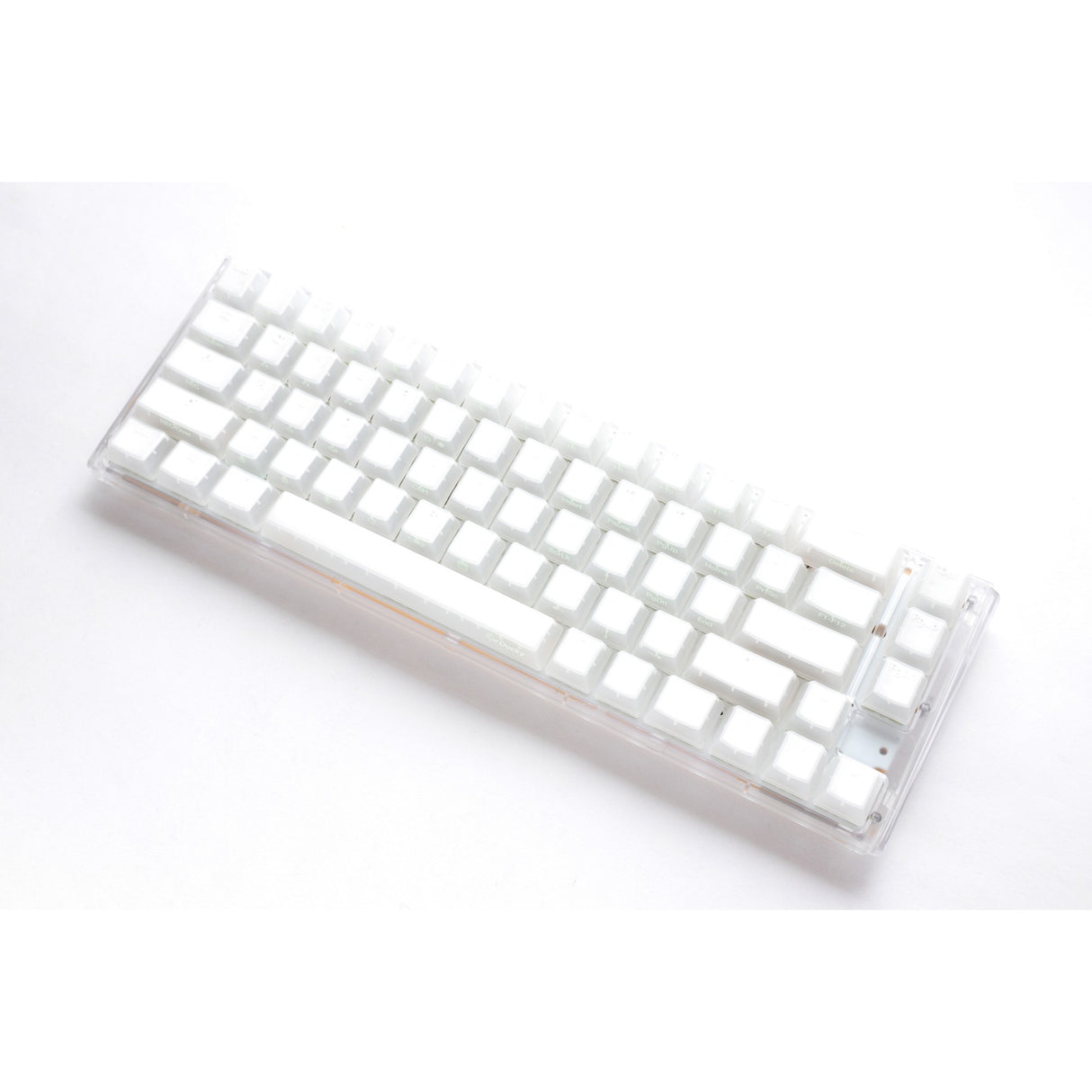 Ducky one 3 sf aura hvid rgb mekanisk tastatur (hvid, us layout (qwerty), cherry mx brown, 65%, abs double shot, hot swap)