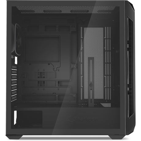 Sharkoon ak5g rgb midi tårnhus (sort | 2x usb-a | 1x usb-c | rgb | hærdet glas)