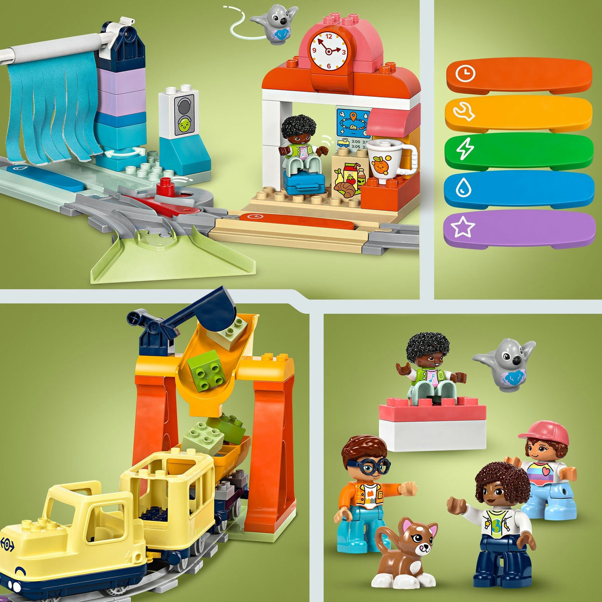 Lego Duplo Town 10428 stort interaktivt kvartertog