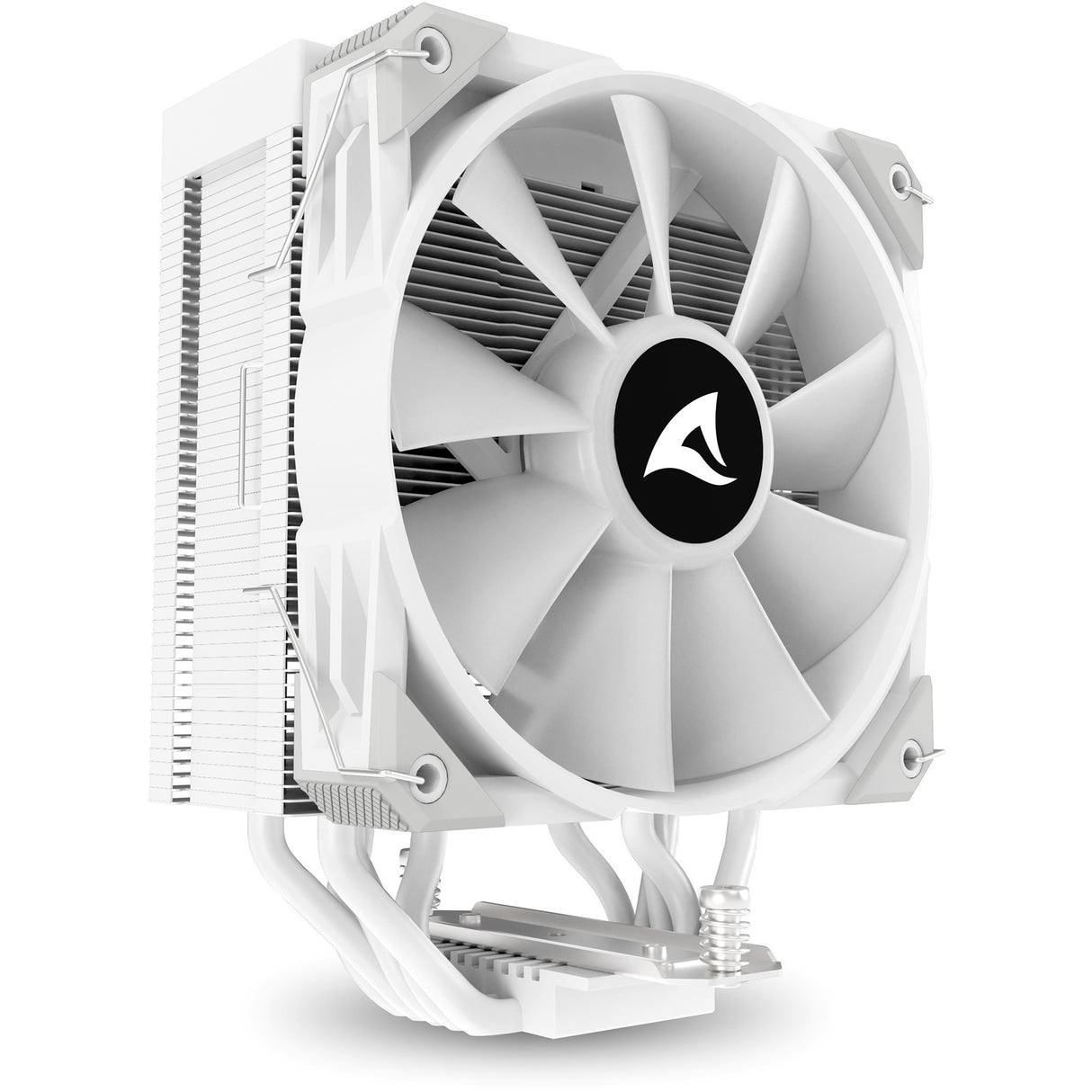Sharkoon a50 rgb cpu køler (hvid, 4-benet pwm blæserstik)