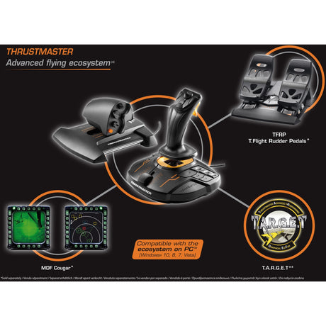 Thrustmaster T.16000M FCS Hotas Gaming Hotas (Sort Orange, PC)