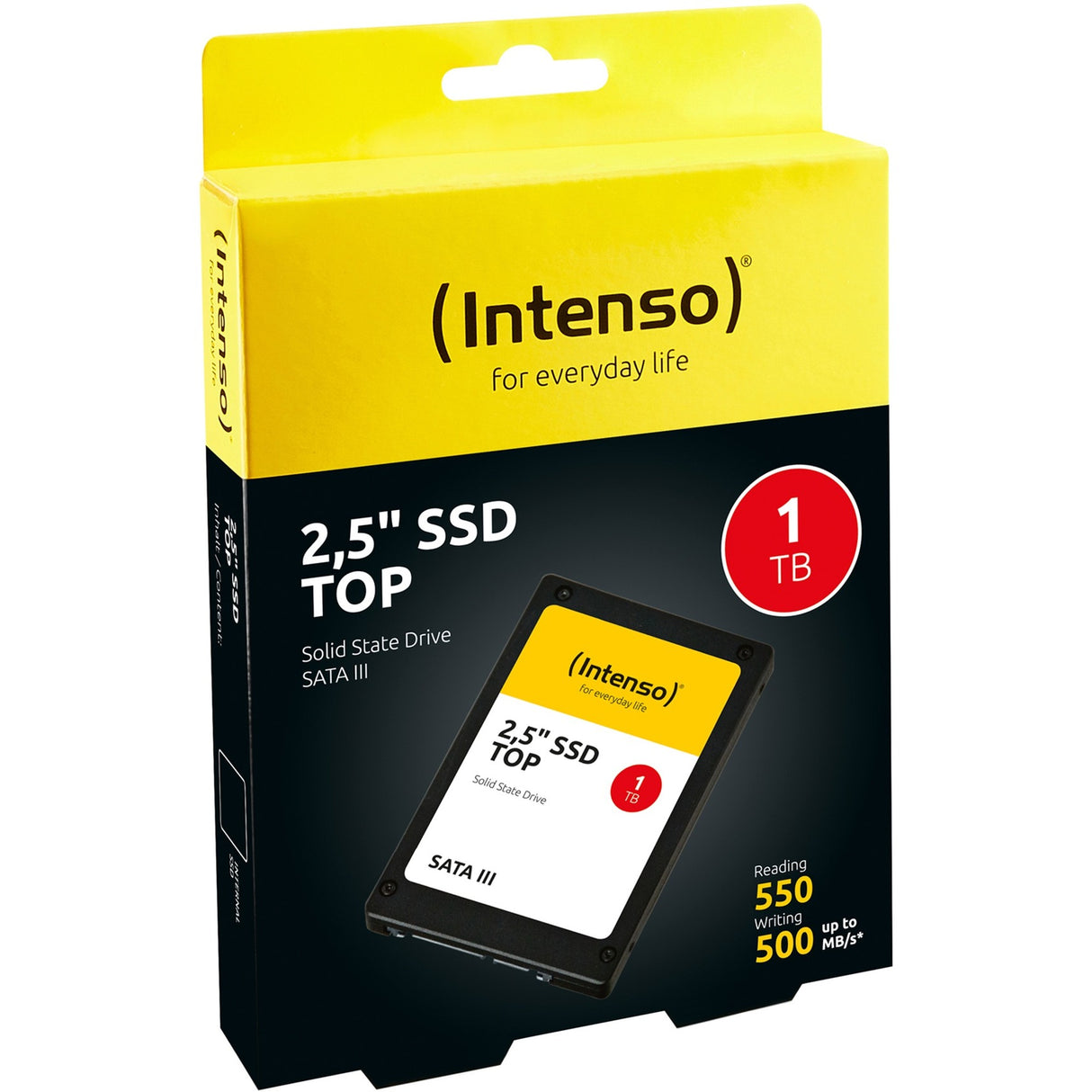 Intenso topydelse, 1 TB SSD (sort, 3812460, SATA 600)