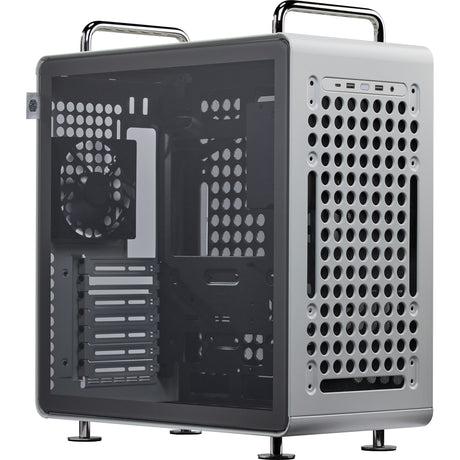 Cooler master qube 540 moonstone midi tower behuizing (grijs | 2x usb-a | 1x usb-c | tempered glass)