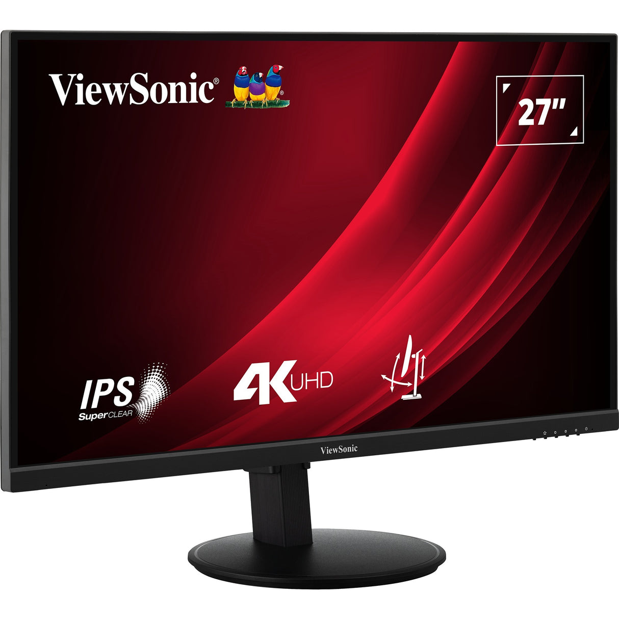 Viewsonic vg2708-4k 27 skærm (sort (mat), 2x HDMI, 1x skærmport)