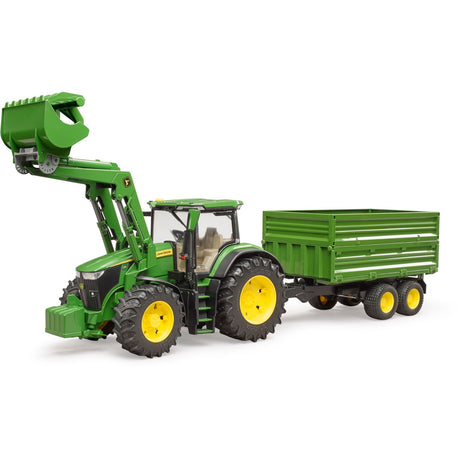 Bruder traktor John Deere 7R 350 med trailer