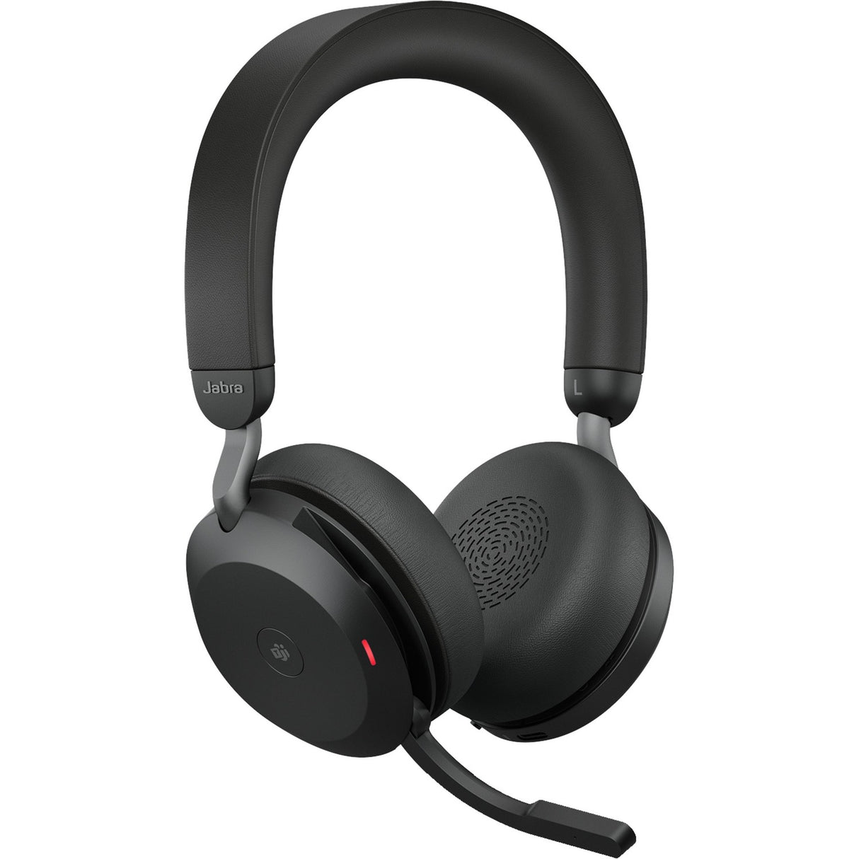 Jabra evolve2 75 on-ear headset (sort, link380c, microsoft teams)