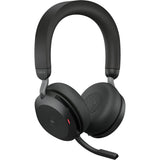 Jabra evolve2 75 on-ear headset (sort, link380c, microsoft teams)