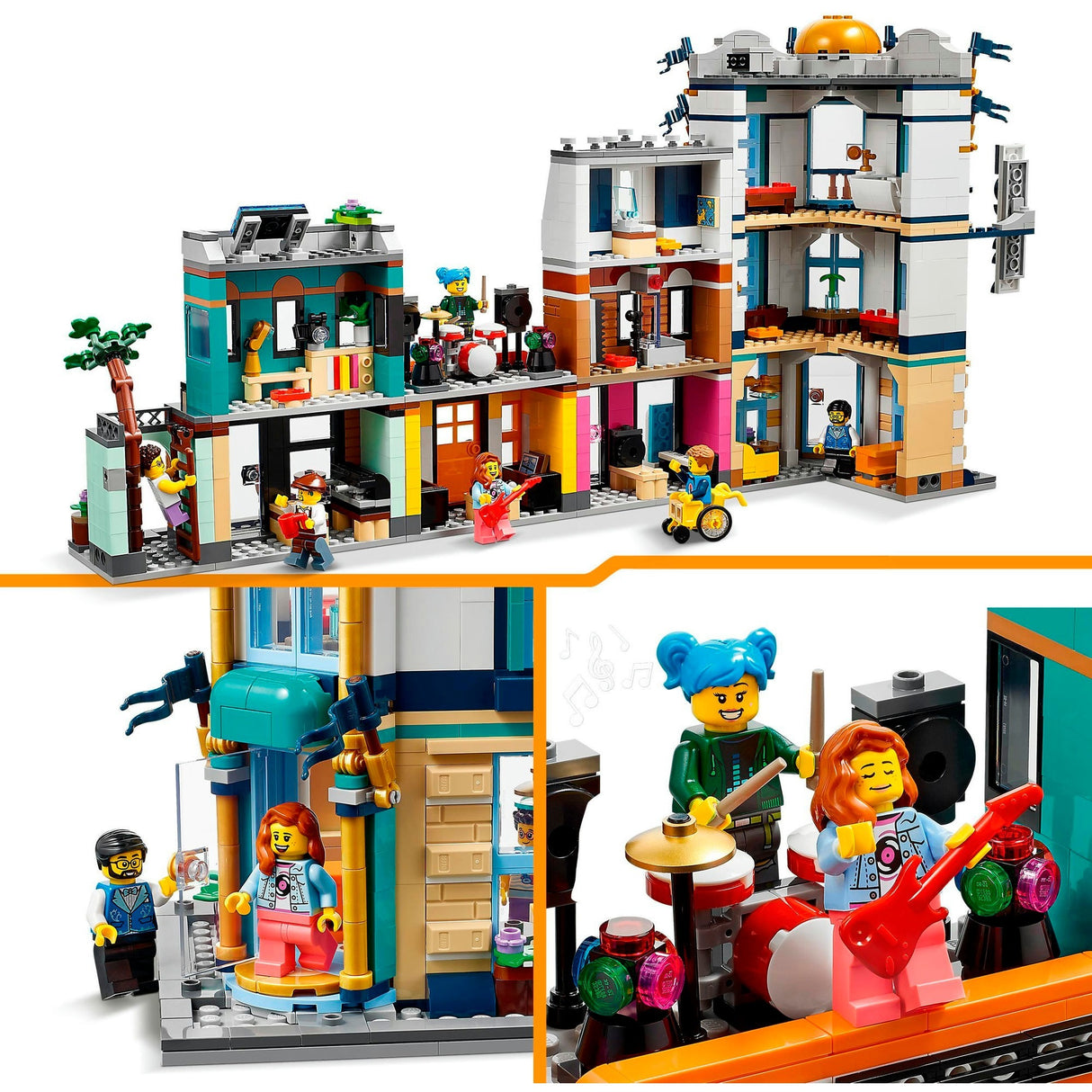 Lego Creator 3-i-1 - hovedgadebygningslegetøj (31141)