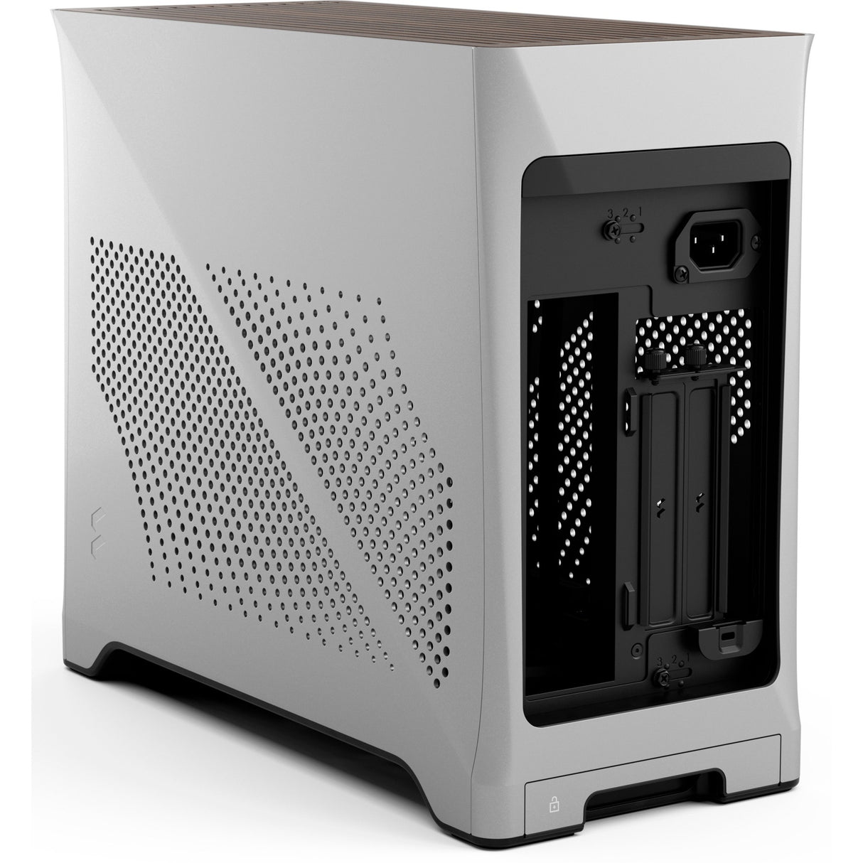 Fractal design æra 2 sølv mini tårnhus (sølv | 2x USB-A | 1x USB-C)