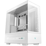 Deepcool ch690 digital midi tårnhus (hvid | 2x USB-A | 1x USB-C | hærdet glas)