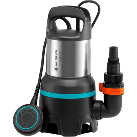 Gardena snavset vandpumpe 16000 dyk- og trykpumper (sort rustfrit stål, 450 watt)