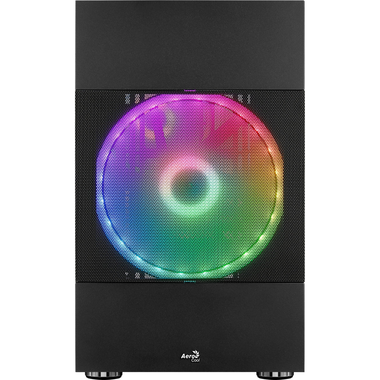 Aerocool atomic v2 mini tårnhus (sort | 2x USB-A | vindue)