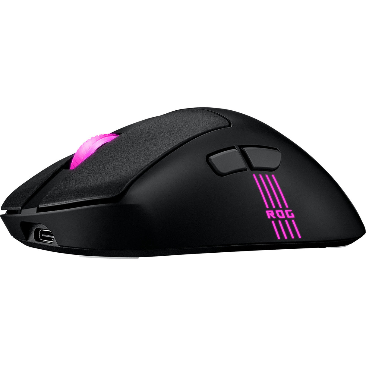 Asus Rog Keris II Origin gaming mus (sort, 42.000 DPI, RGB, USB, 2,4 GHz, Bluetooth)
